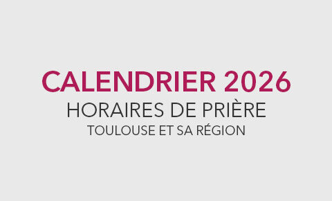 Horaires de prière 2026