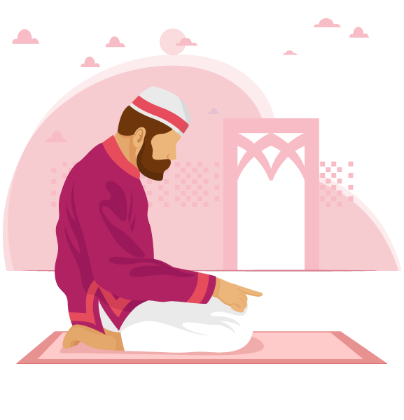 Un homme qui fait la prière